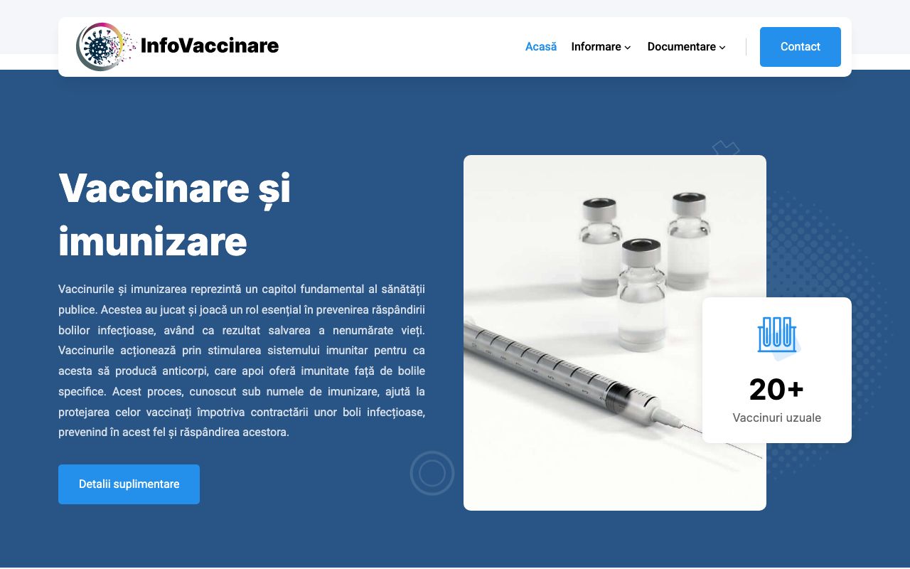 Info Vaccinare — portal de informare despre vaccinare